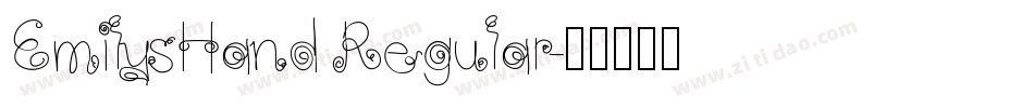 EmilysHand Regular字体转换